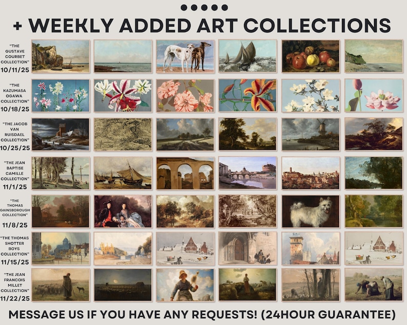 Frame TV Art Set of +5000 | Complete Store Collection | Vintage Art | Famous Art | Frame Tv Art | DIGITAL DOWNLOAD image 3
