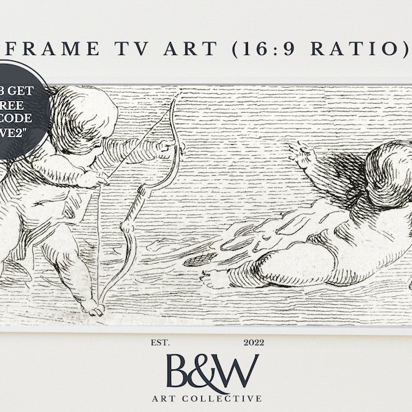 Valentines Frame TV art | Samsung Frame TV Art | Valentines day decor | Valentines day frame tv art | Vier Putti | van Amstel | DIGITAL TV18