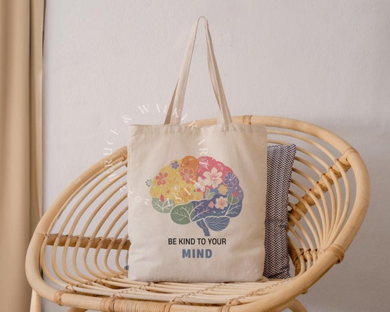 Mental Health Matters Tote Bag, Inspirational Tote Bag, Mental Health Tote Bag, Anxiety Tote Bag, Therapy Tote Bag, Mental Health Tote Bag