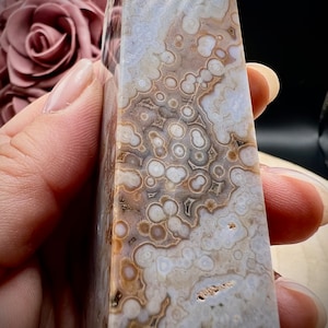 Rarity Orbicular Ocean Jasper/Ocean Agate Tower