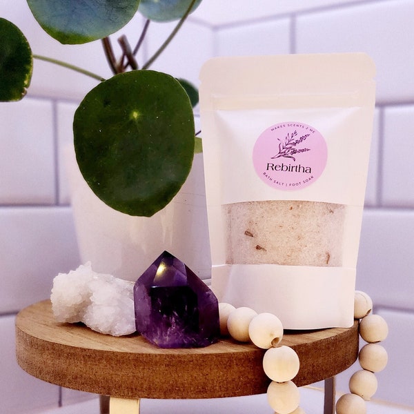 Rebirtha Essential Oil Bath Salt | Essential Oil Foot Soak | Aromatherapy Gifts | Mother's Day Gift