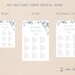 Alphabet Seating Chart Template, Wedding Dusty Blue Roses Seating Plan ...