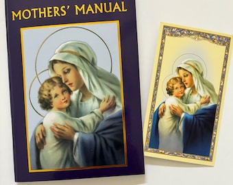 Mother's Manual Catholic Prayer Book with Mother's Prayer Holy Card Catholic Mother Gift