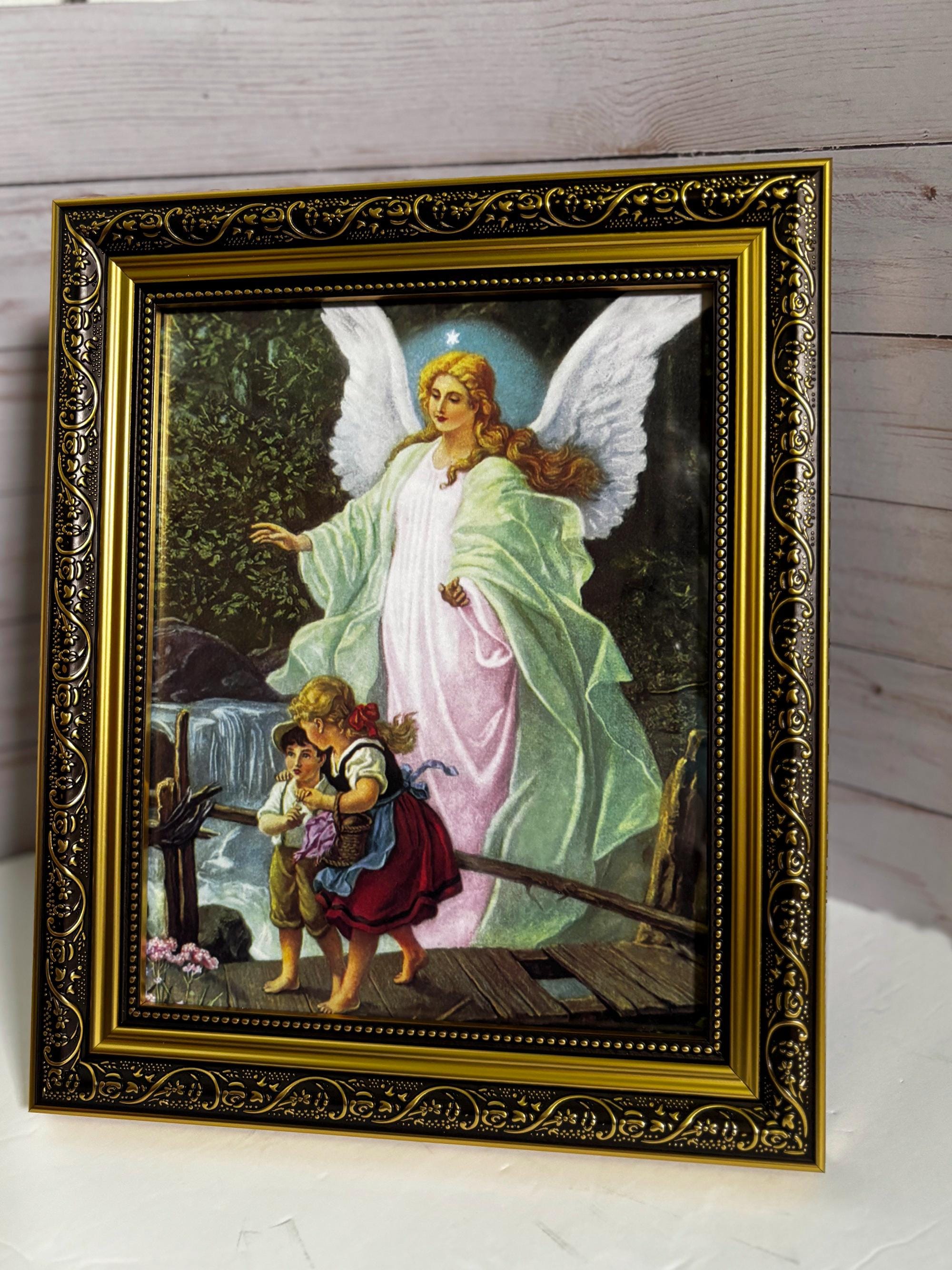 Angel Picture Gold Frame - Etsy