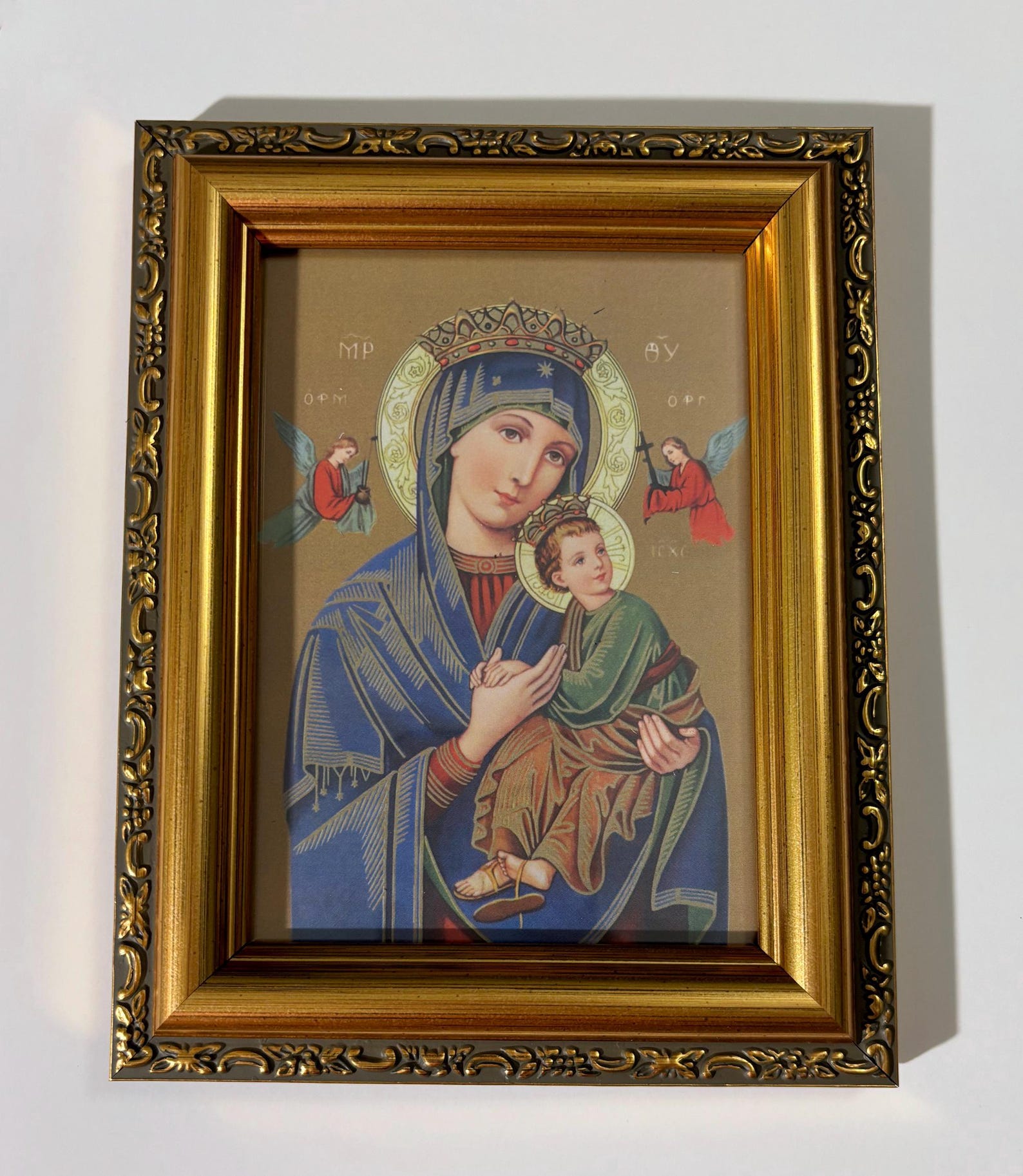 Our Lady of Perpetual Help Italian Print Gold-leaf Antique Framed ...