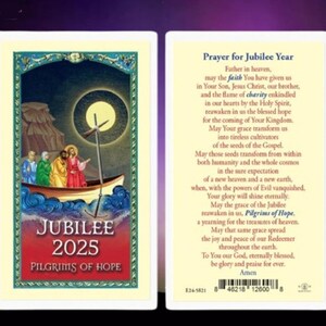 Prayer for Jubilee Year 2025 Holy Prayer Card Laminated Catholic Gift ...