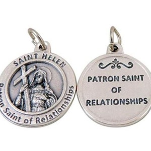 St Helen Medal Patron Saint of Relationships Catholic Pendant Charm Jewelry Supply