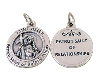 St Helen Medal Patron Saint of Relationships Catholic Pendant Charm Jewelry Supply