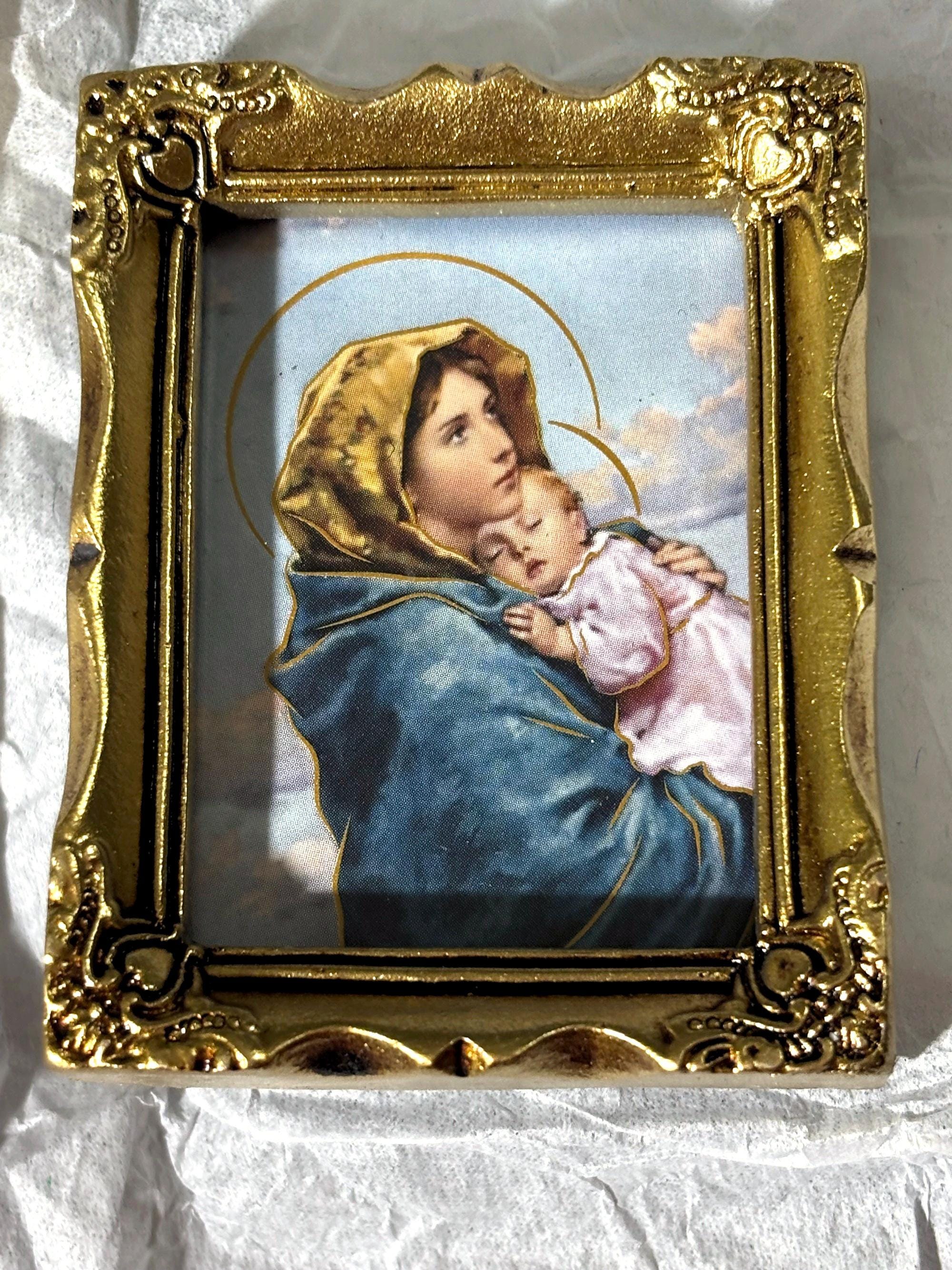 Vintage Madonna and Child Picture - Etsy