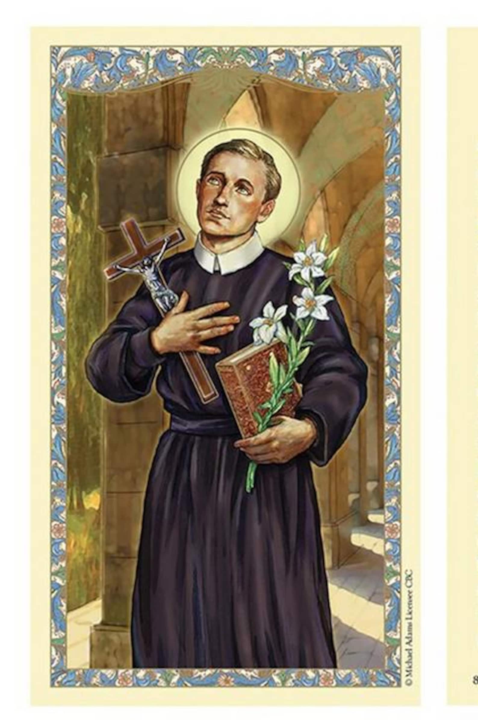 St Gerard Patron of Motherhood Laminated Holy Card Catholic Faith ...