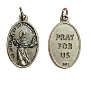 St Joseph of Cupertino Pray for Us Medal Patron of Pilots 1 Inch Catholic Faith Jewelry Supplies