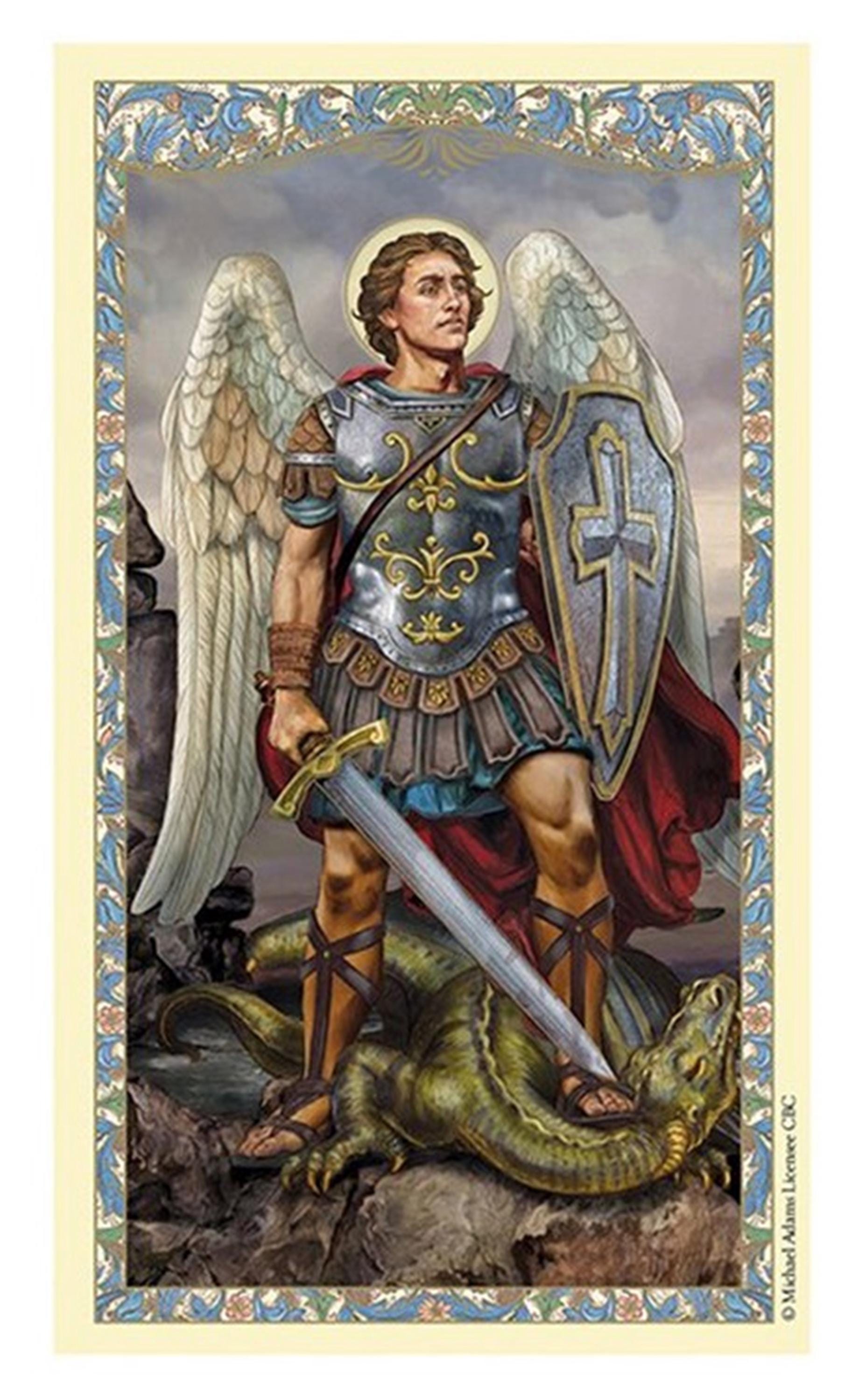 Catholic Ritual Armor St Michael Spiritual Armor Holy Card Laminated Catholic Prayer Card ...
