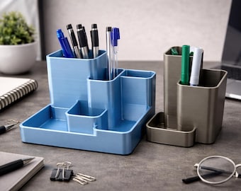 Modern Desk Organizer: Sleek Pen & Pencil Holder
