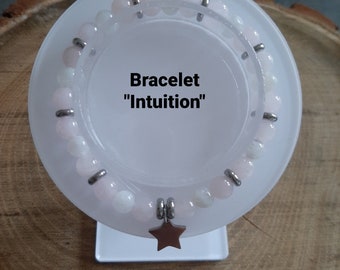 “Intuition” Bracelet in Moonstone and Rose Quartz