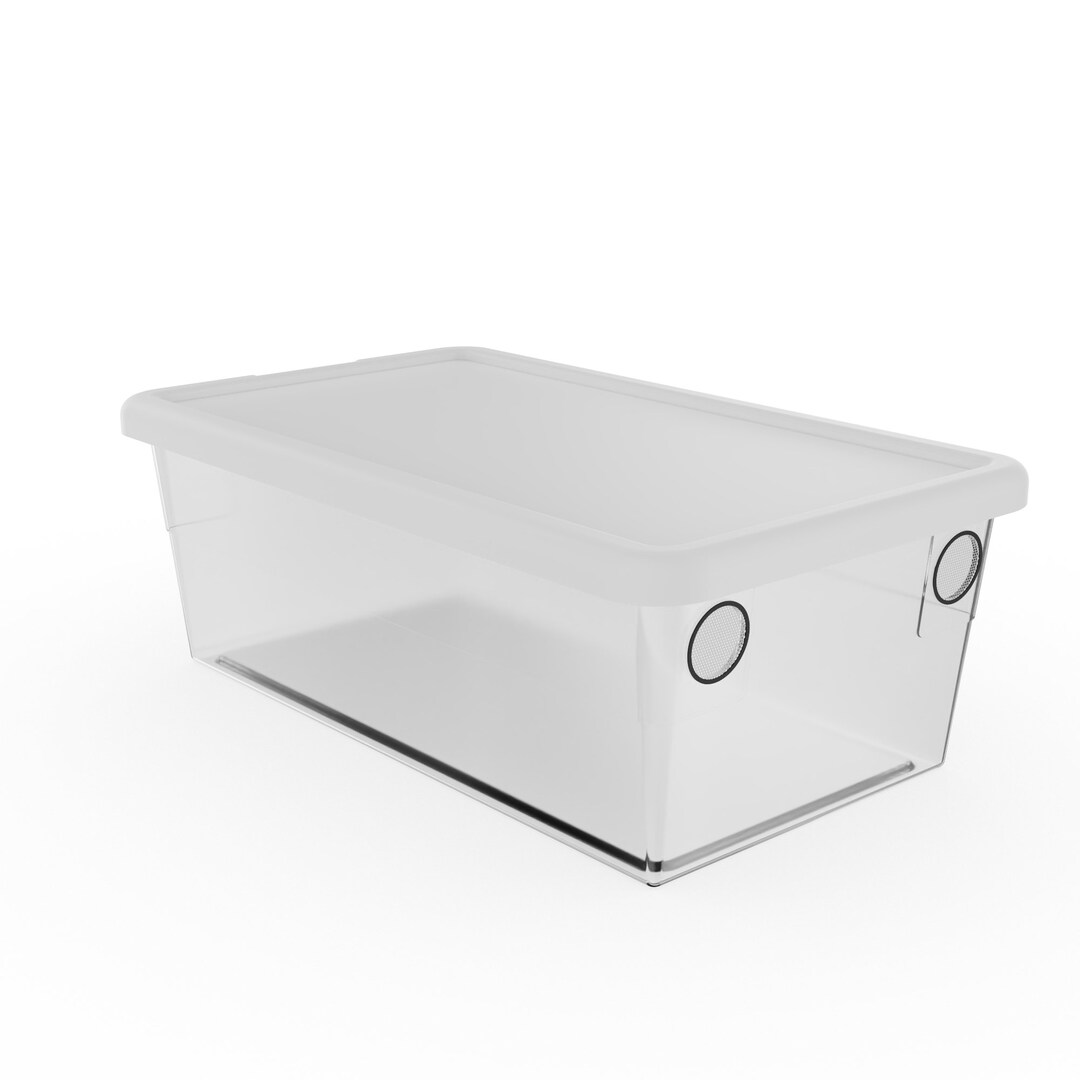 Vented Enclosure 6 Quart Container Terrarium Vivarium for Reptiles