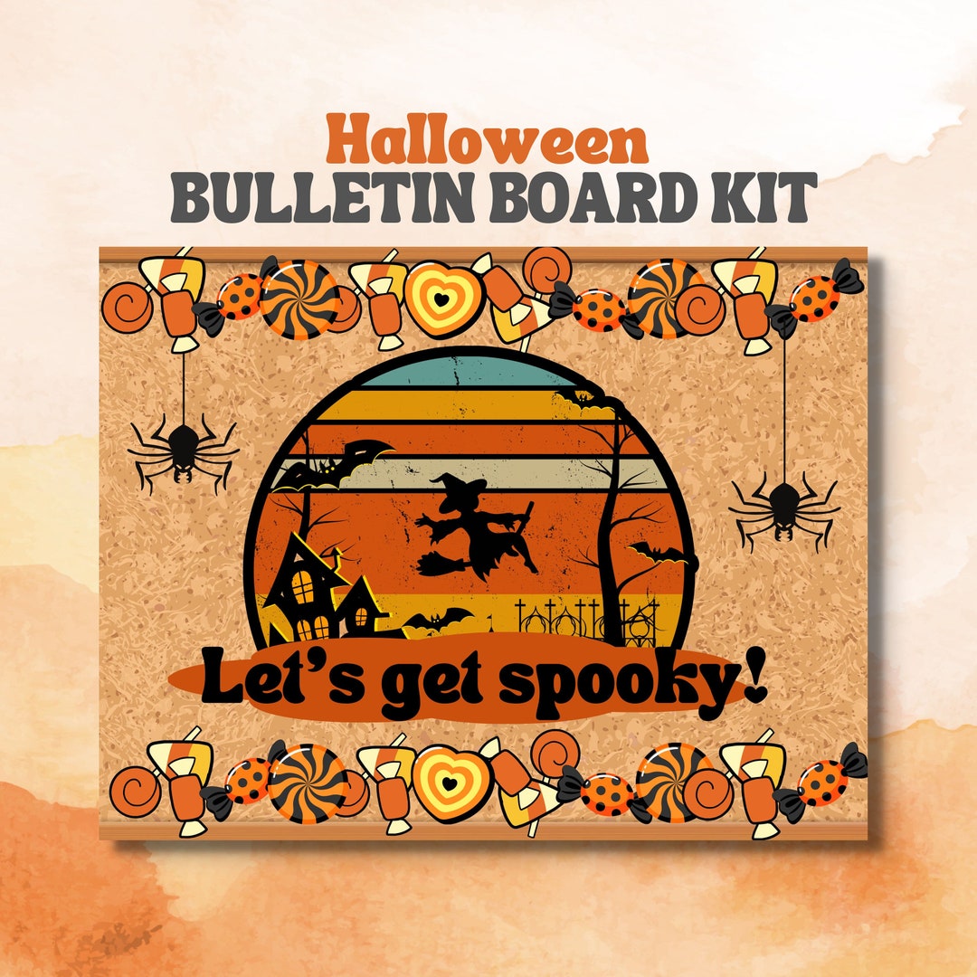 Halloween Bulletin Board Kit Middle School Decor High School Etsy