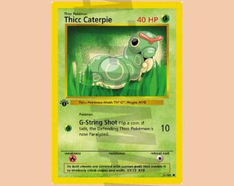 THICC Caterpie and THICC Metapod, Butterfree (digital Files) - Etsy THICC Caterpie and THICC Metapod, Butterfree (digital Files) - Etsy