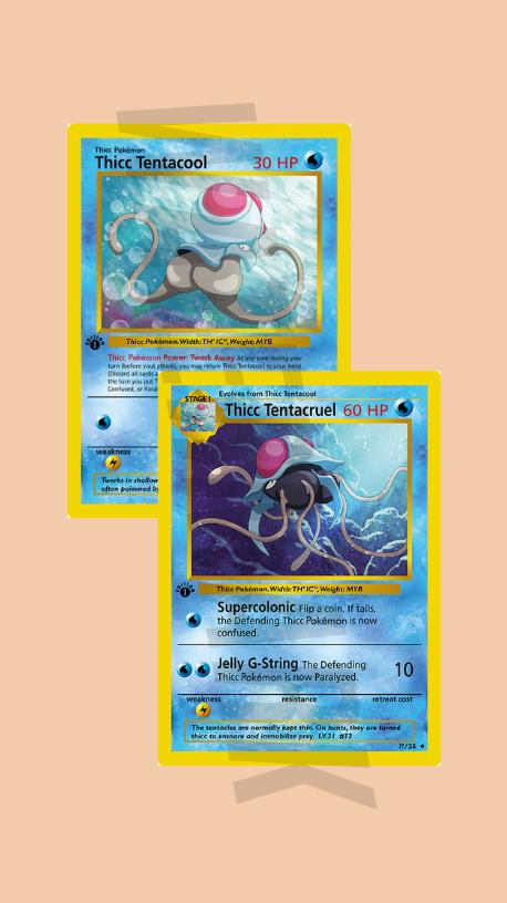 THICC Tentacool and THICC Tentacruel (digital Files) - Etsy