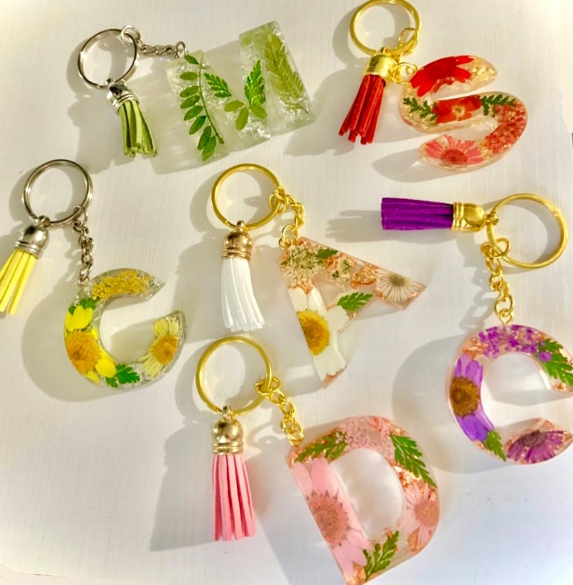 Acrylic Keychain Charm With Letter Small Keychain Charm for 