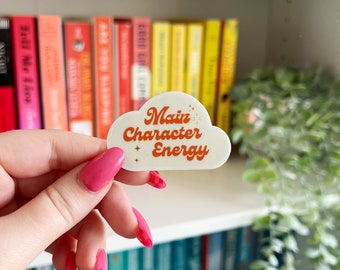 Main Character Energy Sticker | Bookish Sticker | Gifts for Readers | Kindle Accessories | Book Lover