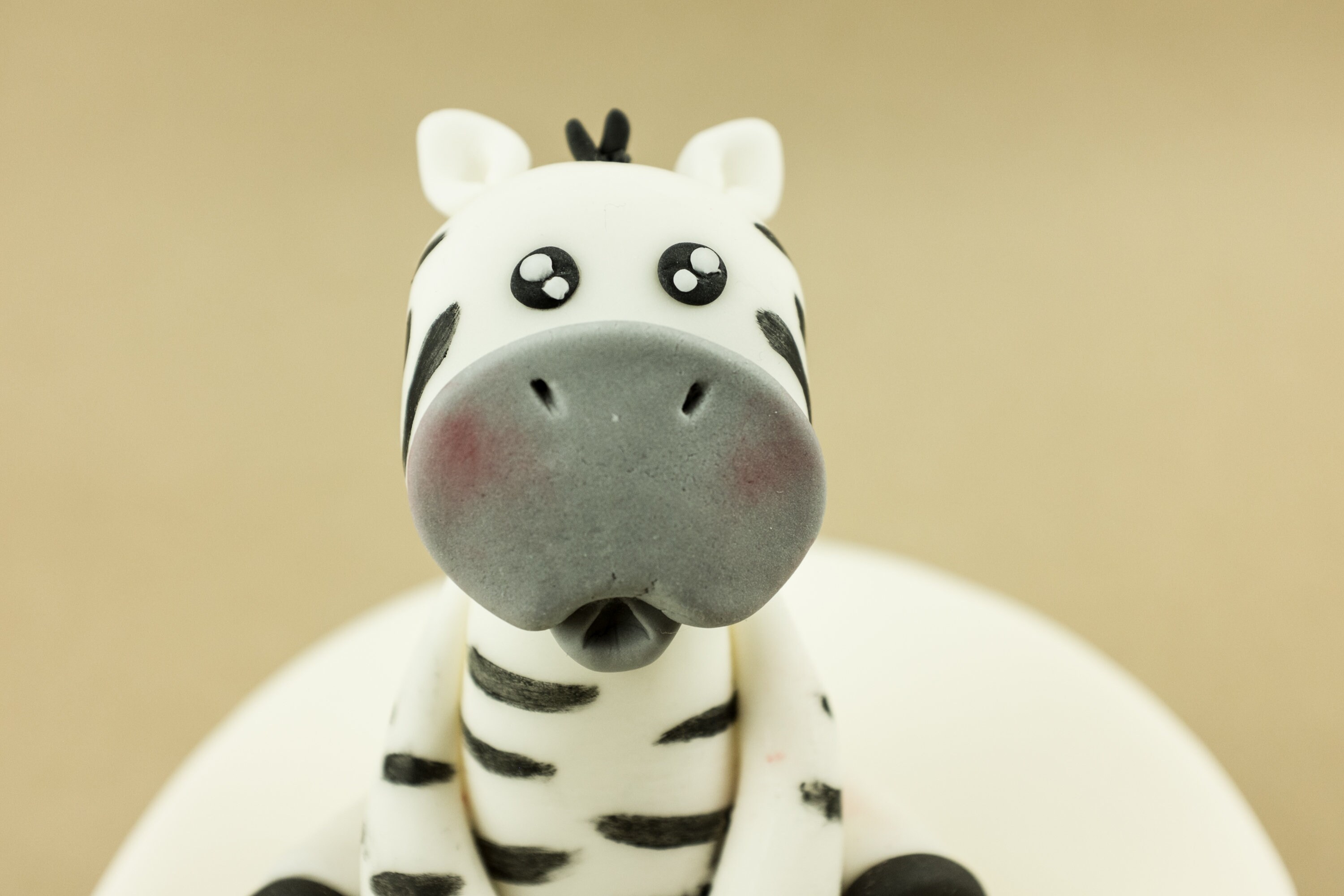 Fondant Zebra Cake Topper Birthday Party Zebra Fondant Zebra Baby