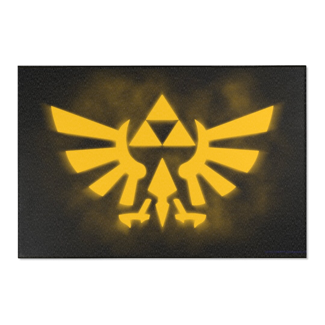Zelda Hylian Shield Rug, Gamer Room Decor - Etsy