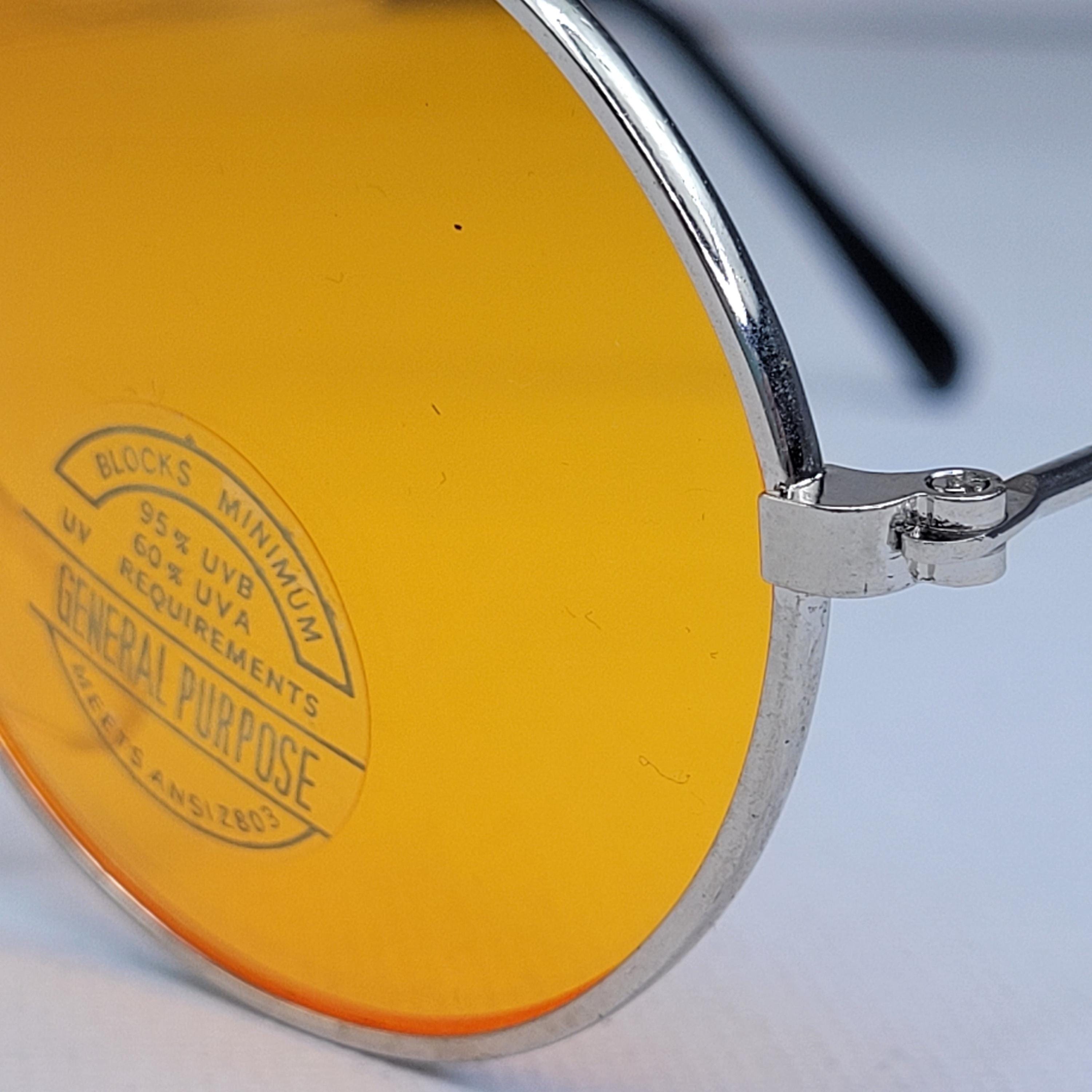 Occhiali Da Sole Rotondi Ultra ST01 Stile John Lennon – Lenti Verdi UV400, Montatura Oro - Foto 3