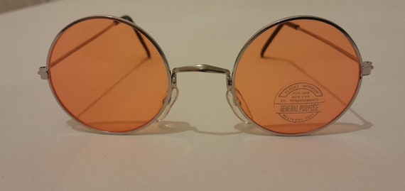 True Vintage John Lennon Style Sunglasses Round Y… - image 2