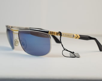 Safilo T-Force MACH 2/N NOS Vintage Sunglasses Blue Mirror Lens Italian Archive Eyewear