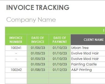 Invoice Excel Template for small business Excel template for billing clients Excel sheet for work