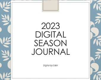 Digitaal dagboek met Seasons Every Month-organisatie voor het maken van notities op de computer voor digitale planner