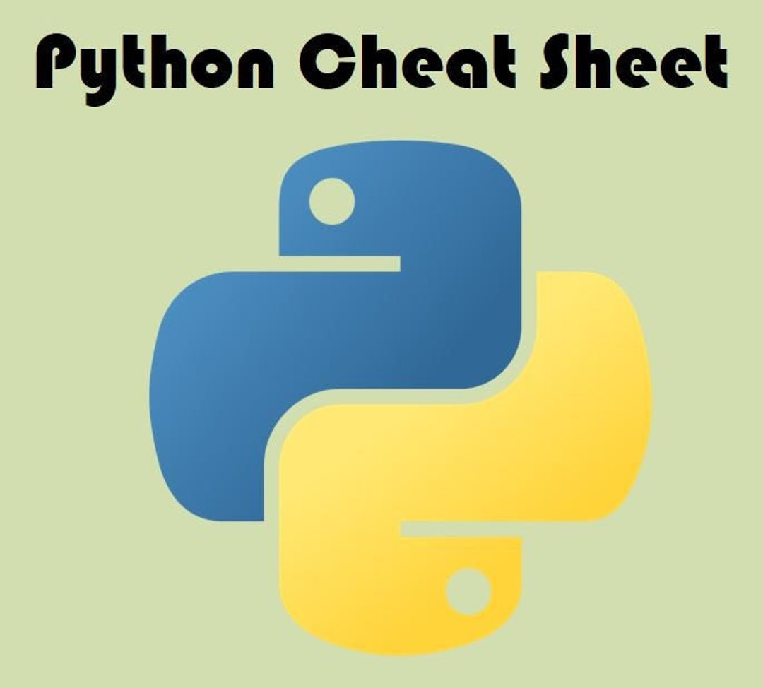 Python Cheat Sheet With Sample Codes Python Programming Sheet for ...