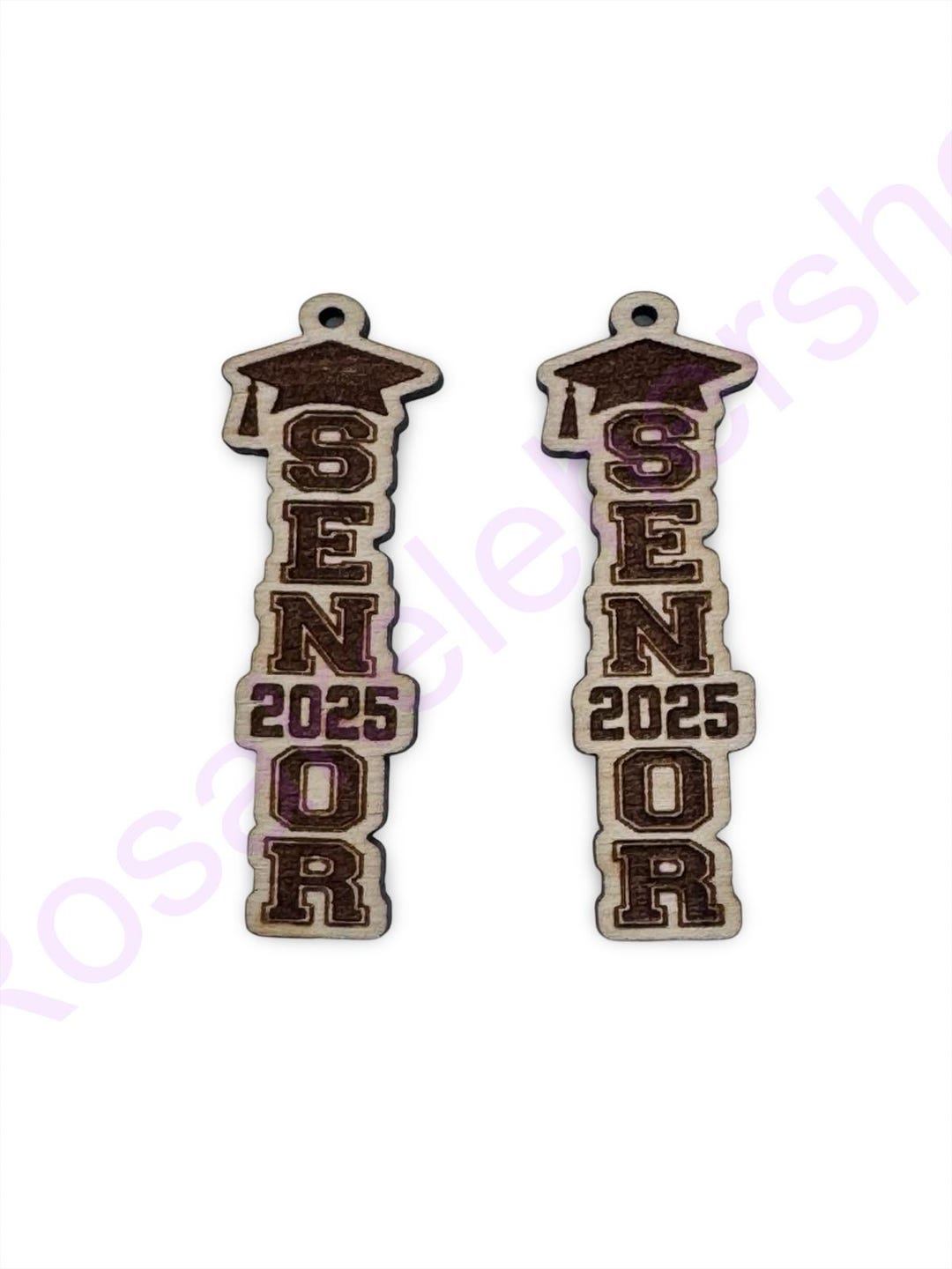 2025 Senior Graduation Cap Dangle Blank Earrings Set #3-wood Hat Blanks ...
