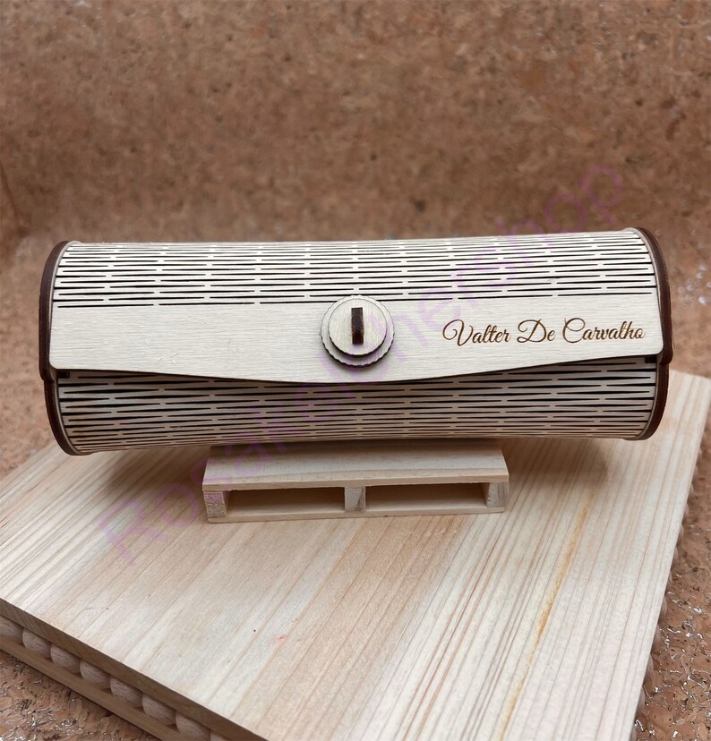 Glasses Caselaser Cut Wood Giftshard Eye Glasses Casecustom Etsy