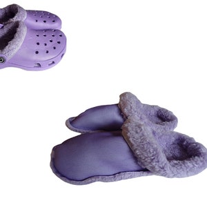 replacement insoles liners for clogs crocs mules style shoes black fur for a furry lining