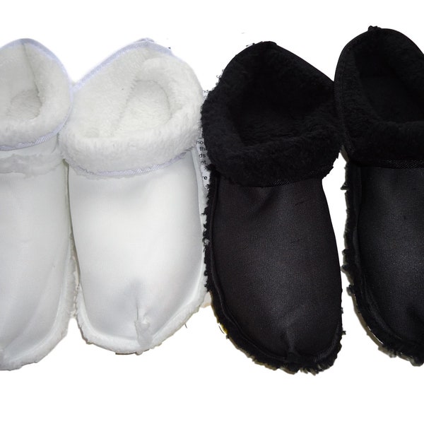 Einlegesohlen für Crocs Clogs Ersatz Weiß Fell Einsatz Futter Schuh Innensohle Warme Abnehmbare Pelzige Liner