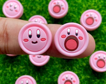 Cute Thumb Grips For Switch - Switch OLED - Switch Caps - Joy Con Caps - Kirby Cap - Kawaii Grip - Controller Thumb grip Cap - Pack of 2