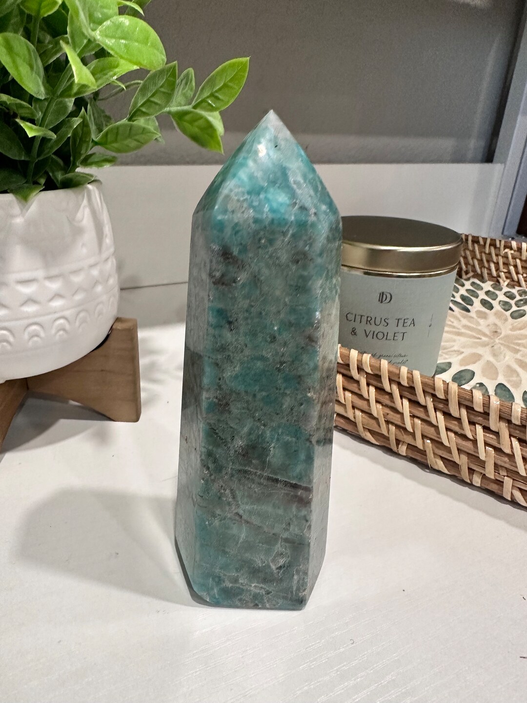 Amazonite Tower Crystal - Etsy