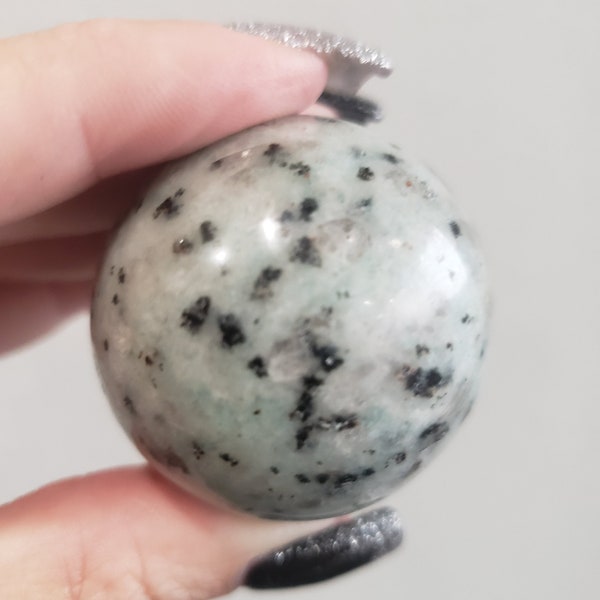 Kiwi Jasper Sphere Crystal 40.5 mm Sesame Jasper