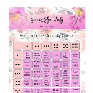 Hen Party Drinking Game DIGITAL FILE