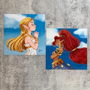 The Legend of Zelda Breath of the Wild: Urbosa oder Zelda Kunstdruck