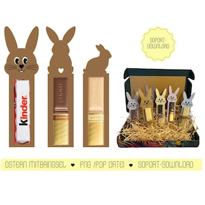 Porta cioccolato pasquale, coniglietto di cioccolato, souvenir pasquale, crea coniglietto pasquale, PDF pasquale, barretta di cioccolato pasquale, regalo per gli ospiti, regalo in denaro,