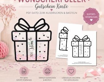 Easter Wish Granter PDF Craft File, Money Gift, Money Packaging, Gift Packaging for Banknotes, Easter Wish Granter, Easter Gift