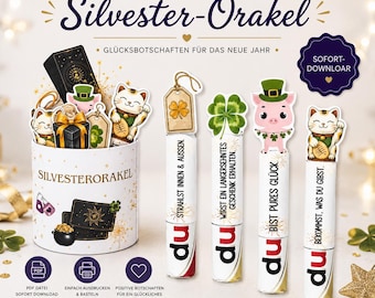 Duplo New Year's Eve Oracle Wrappers | DIY New Year's Oracle | Printable Duplo Wrappers with Sayings and Blank Templates, Duplo Wrapper