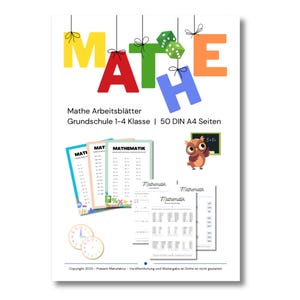 50 PDF math worksheets for grades 1 to 4 to print, math problems, elementary school math worksheets, math workbook