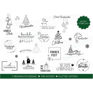 Plotterdatei Weihnachten - Frohe Weihnachten PNG - Deutsche Weihnachtssprüche - Laserdatei Weihnachten - Winterzauber - Winter PNG - Cricut
