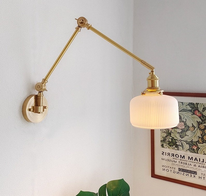 Ceramic Bedside Wall Lamp/ Wall Sconce /light Fixture/retro Etsy