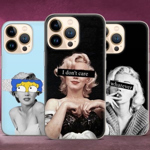 Marilyn Monroe Phone Case Norma Jean Quote Cover for iPhone 14 Plus 13 Pro Max 12 mini 11 SE 2022 Xs 8 7 fits Samsung a12 a13 S22 S21+