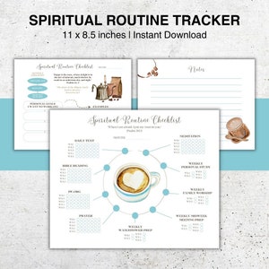 JW Spiritual Routine Checklist, JW Personal Study, Jehovah&#39;s Witnesses, JW Baptism Gift, Printable Digital Download