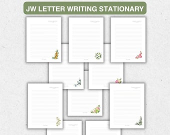 JW Letter Writing Template JW Printable Letter Writing Bundle JW